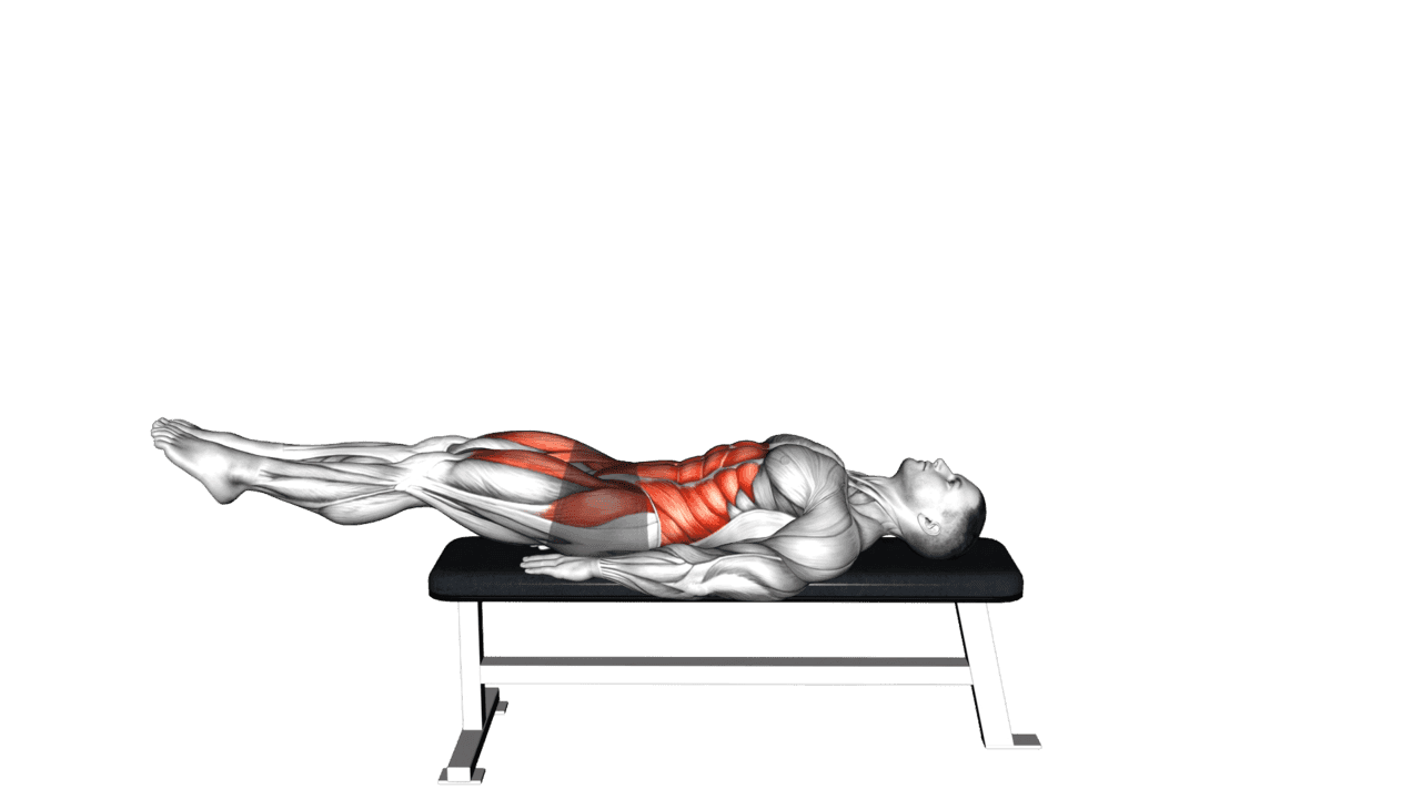 Lying Leg Raise Flat Bench